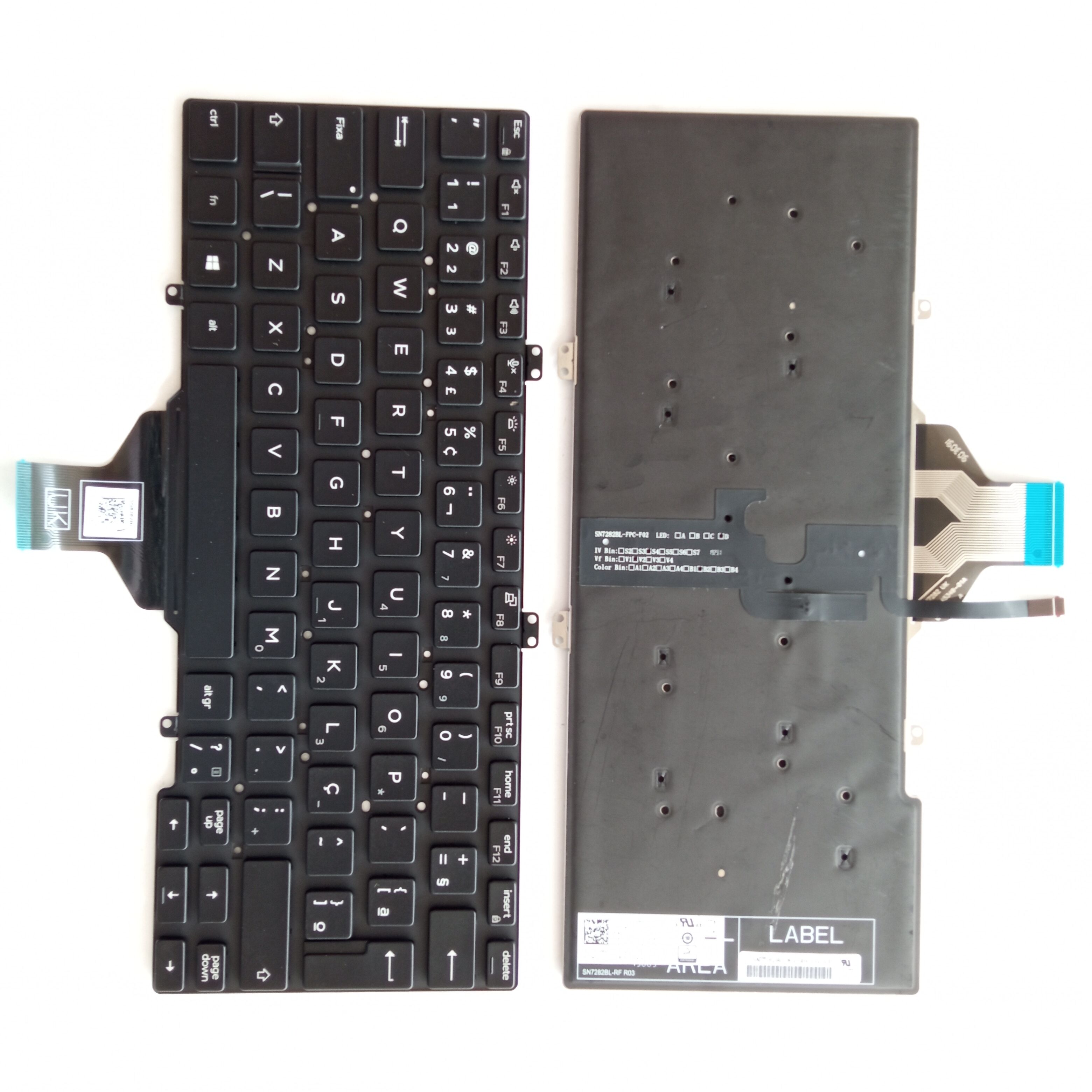 Picture of New Replacement Laptop Keyboard For DELL E7400/7400/Latitude 7400 3400 BLACK Backlit (OEM) BR Layout